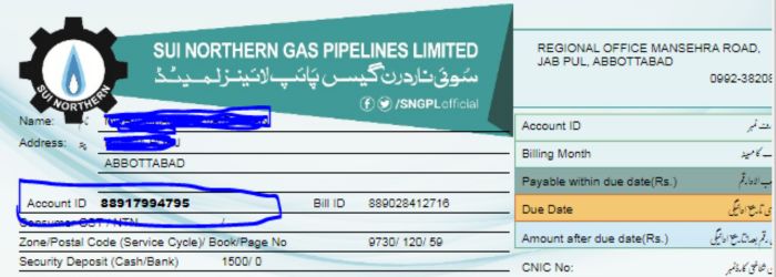 check Gass Bill Consumer ID